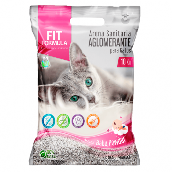 Arena Sanitaria Aglutinante Fit Formula 10K Baby Powder