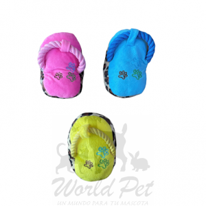 Peluche Sandalia C/Sonido Para Mascotas Pequeñas