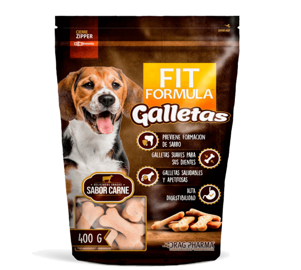 Fit Formula Snack Galletas sabor Carne 400Gr