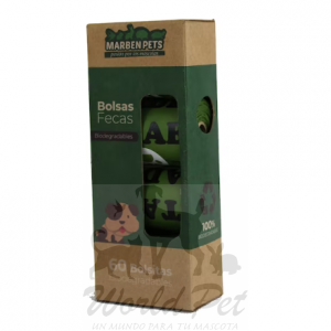 Marben Pets Bolsas Biodegradables Para Fecas 60 Und.