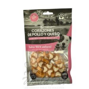 Happypets Corazones de Pollo y Queso 100gr