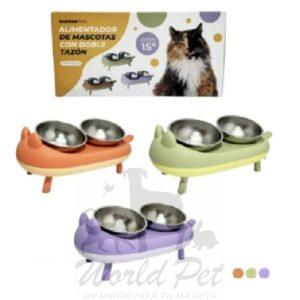 Wonder Cat Comedero en Forma de Gato con Patitas Retractiles