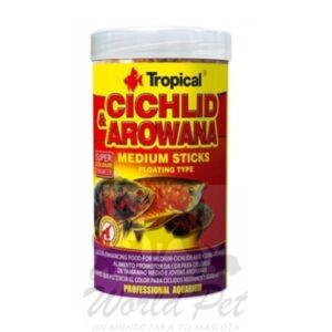 Tropical Cichlid Arowana Medium Sticks 90Gr