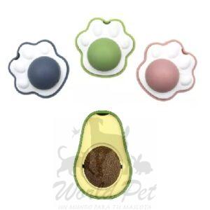 Bola Giratoria Catnip Adhesiva