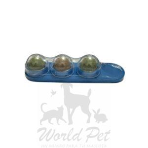 Set 3 Bolas de Catnip Adhesiva