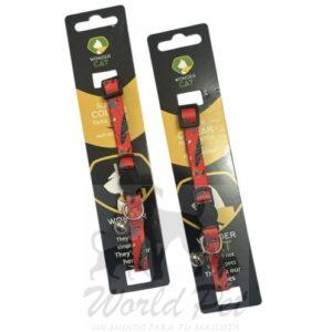 Wonder Cat Collar Antiahorque Para Gatos Diseños Rojo