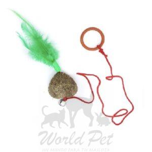Wonder Cat Juguete Corazón con Pluma y Cuerda