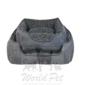 Cama Chiporro Gris Rectangular Para Perros y Gatos