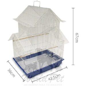 Jaula Ave Iglesia Simple (47,5 x 36 x 67 cms)