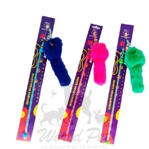 Wonder Cat Juguete Varilla Ratoncito Peludo 40Cm