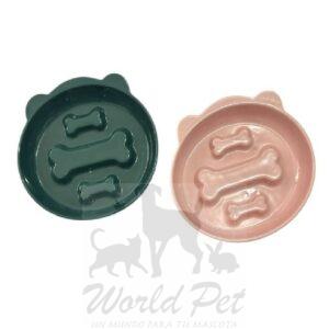 Plato Cerámico Anti Ansiedad Mascotas Pequeñas