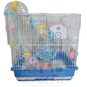 Jaula para Hamster de 2 Pisos con Tubos